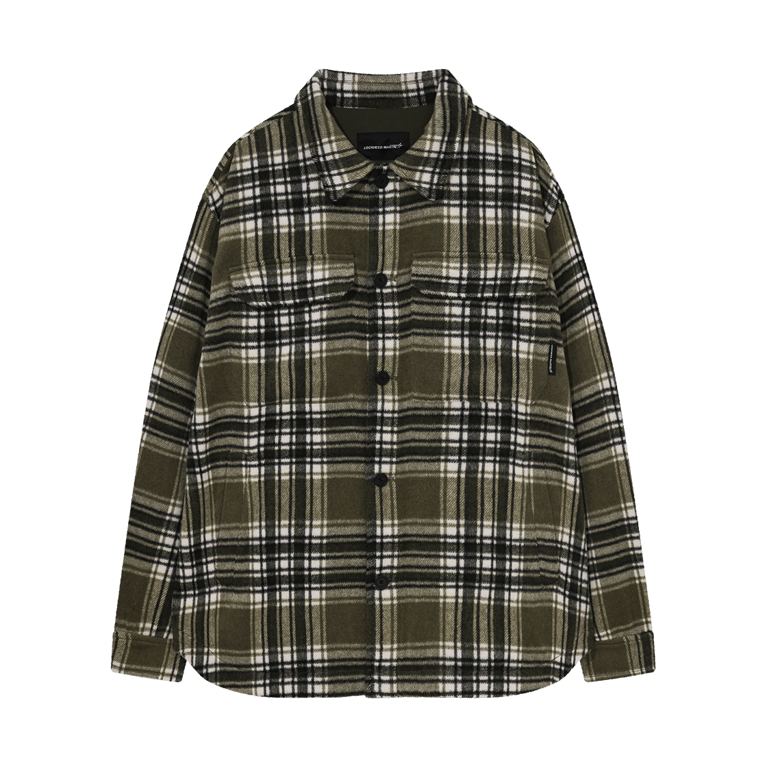 L35UNL011KHA LOCKHEED MARTIN Brushed Check Pattern Shirts Khaki