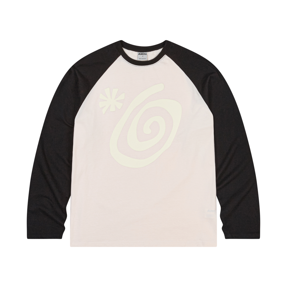 아모우 몰리 레글런 롱 슬리브 블랙(AMOU Molly Reglan long sleeve Black)