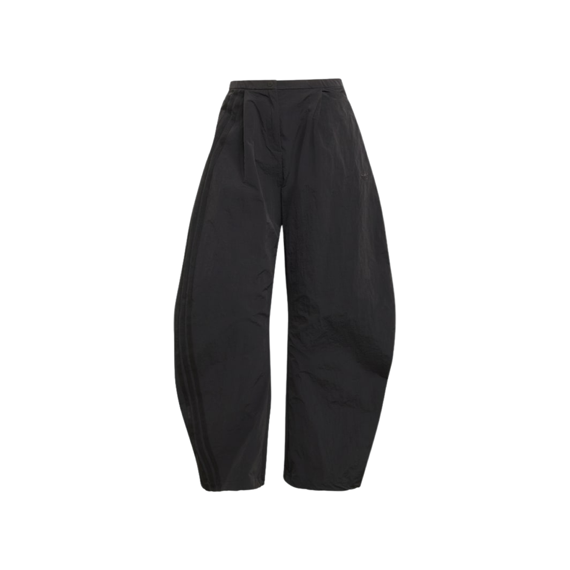 (W) 아디다스 오리지널스 어시메트릭 삼선 우븐 팬츠 블랙 - US 사이즈((W) Adidas Originals Asymmetric 3-Stripes Woven Pants Black - US Sizing) - 1