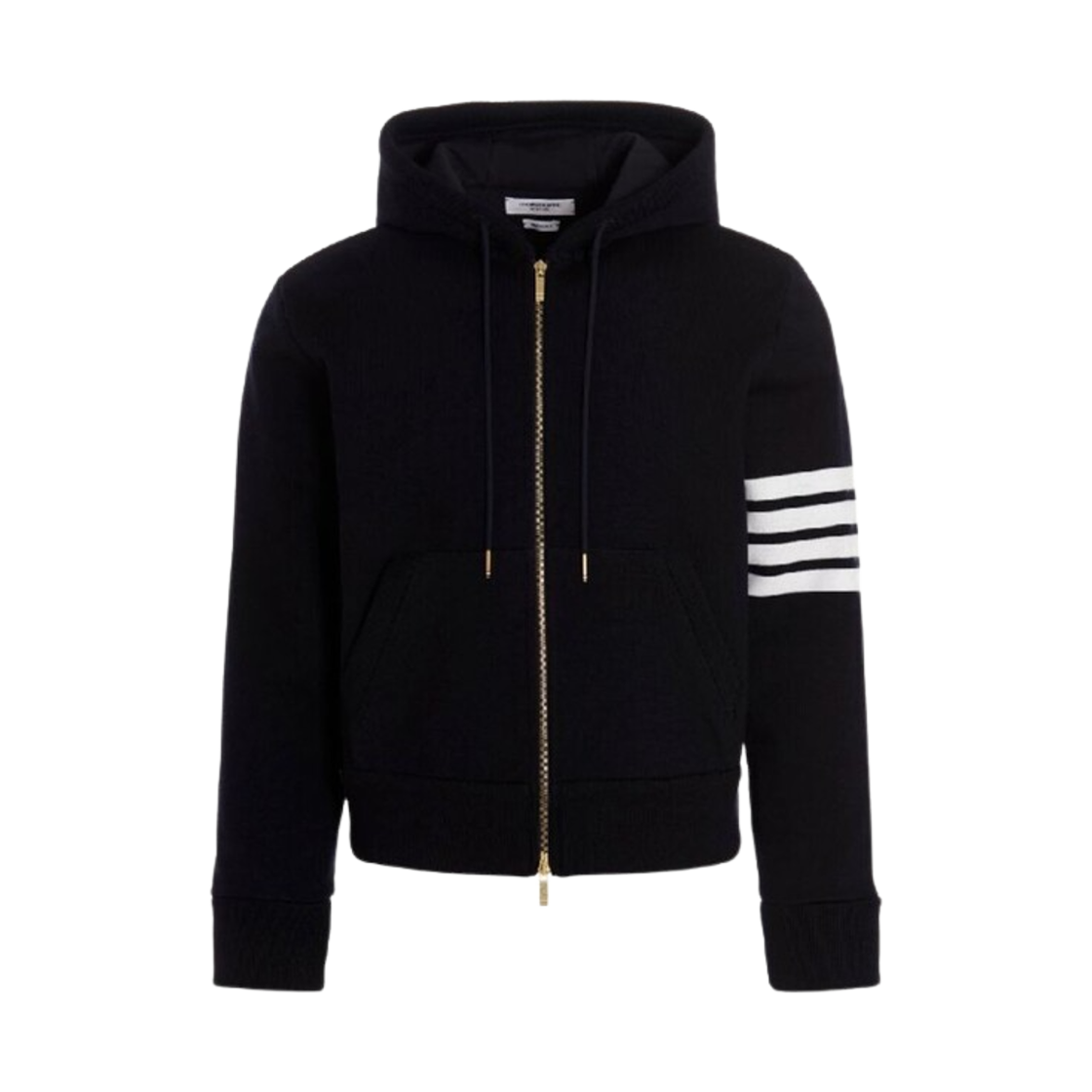 톰브라운 사선 집업 울 후드 네이비(Thom Browne 4-Bar Zip Up Wool Hoodie Navy) - 1