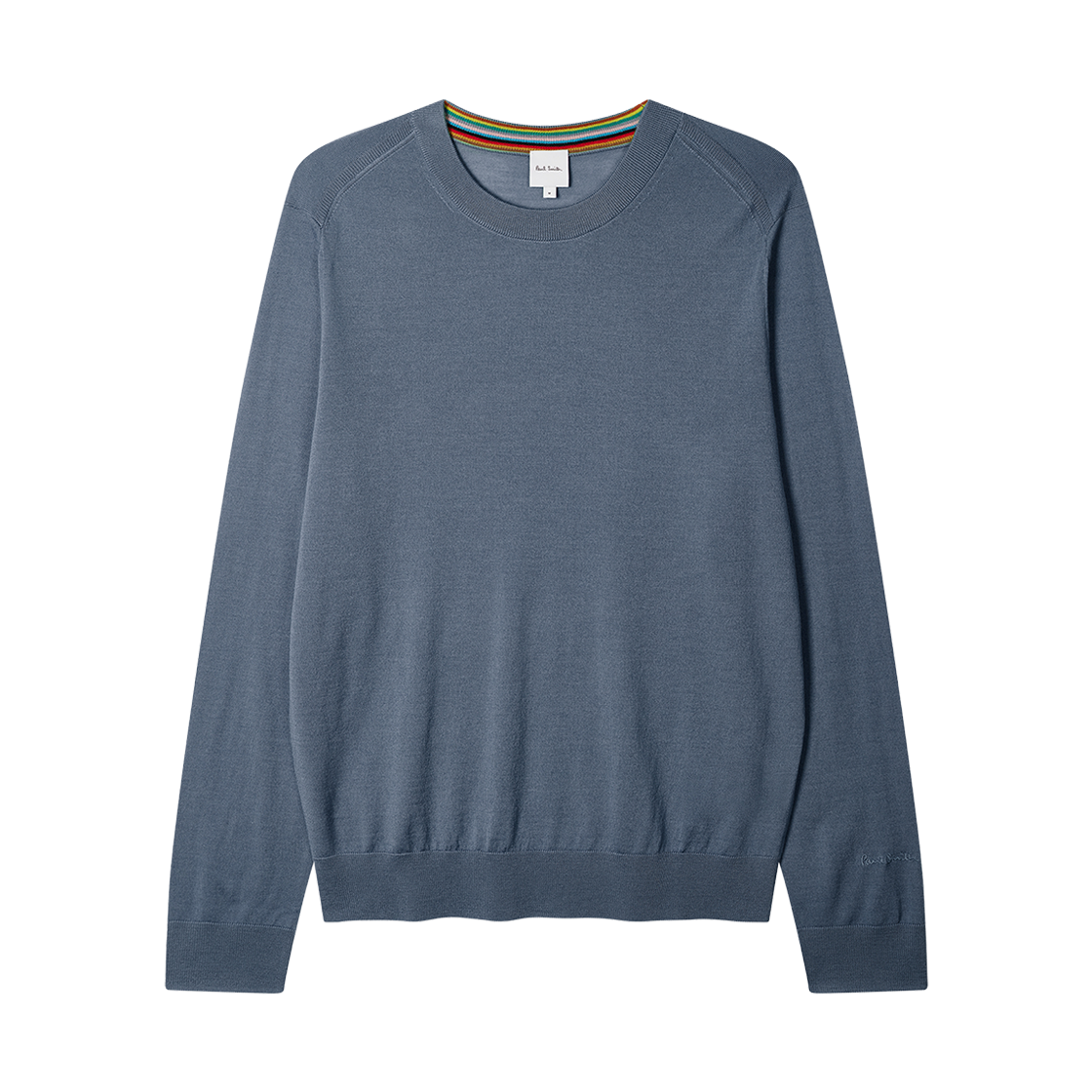 M1R-238Z-P02093-44C Paul Smith Merino Wool Sweater Stone Blue