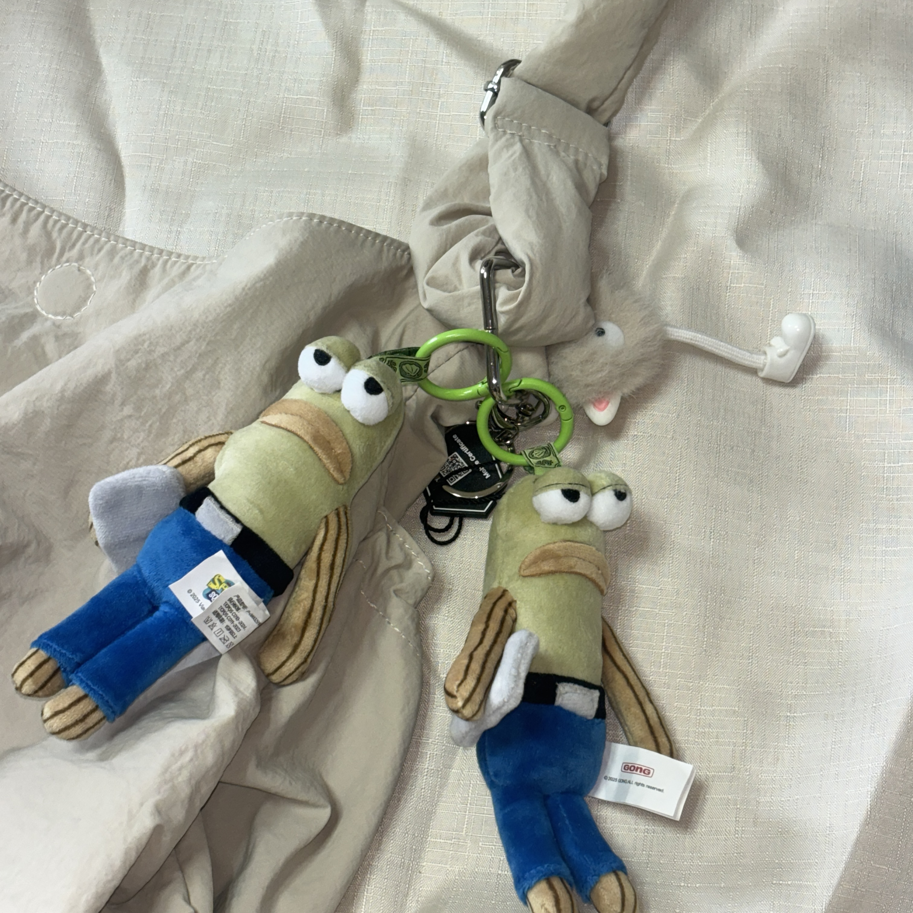 Pop Mart Bikini Bottom Buddies Whimsical Plush Working Fish (Opened Case), Pop Mart Bikini Bottom Buddies Whimsical Plush (1 Blind Box) 착용 스타일 - 1