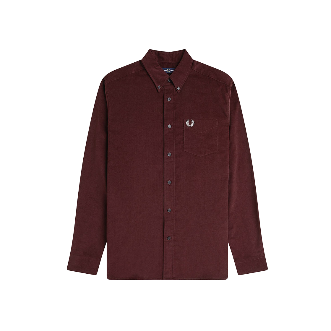 AFPM2531737-597 Fred Perry Needle Cord Shirt Oxblood