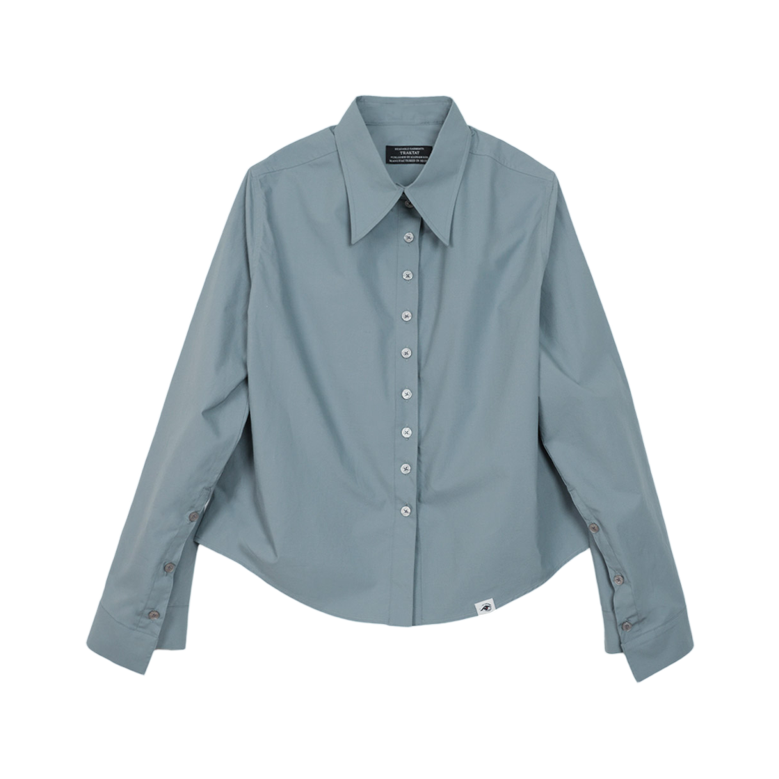 트락타트 서브젝트 셔츠 딥 블루(Traktat Subjekt Shirt What was lost in Deep Blue)