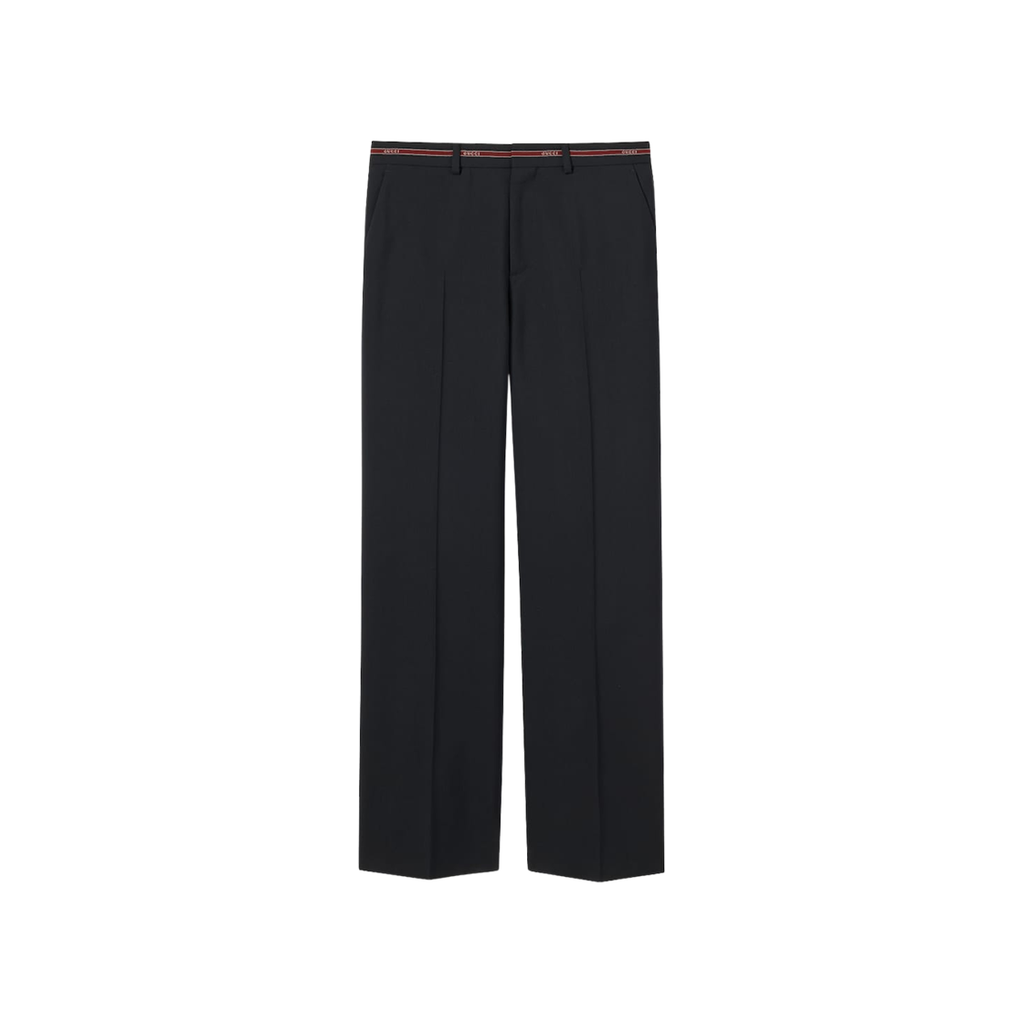 구찌 셀비지 디테일 울 팬츠 다크 블루(Gucci Wool Pants with Selvedge Detail Dark Blue) - 1