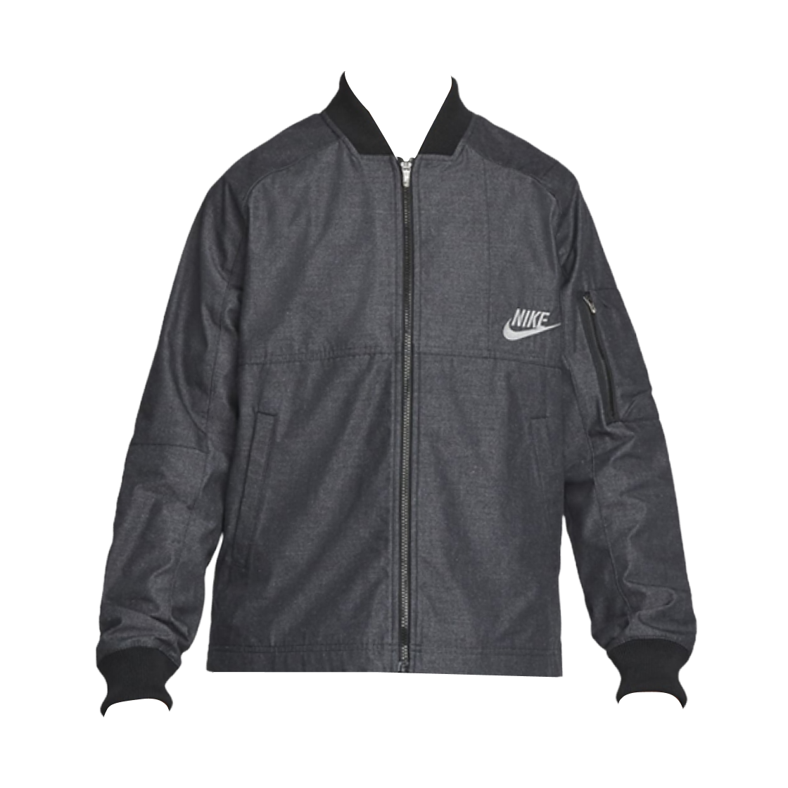 DM5613-084 Nike NSW Revival Woven Bomber Jacket Charcoal - Asia