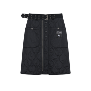 Vacant Archive Kavi Layered Quilted Skirt Belt Black