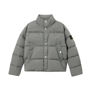 Stone Island 4100124 Nylon Metal In Econyl Down Jacket with Anti-Drop and Snap Pockets Cement - 25FW