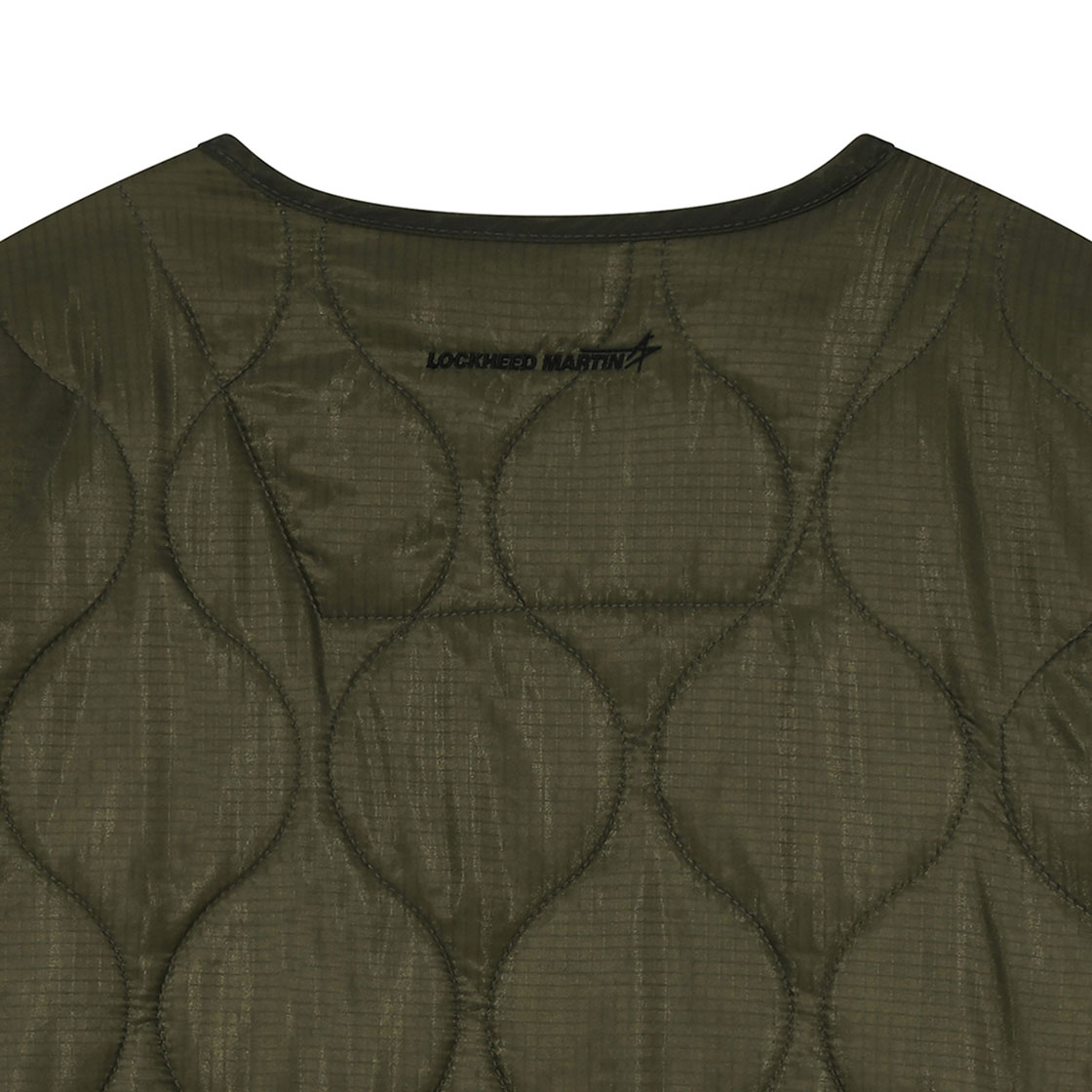 록히드마틴 패딩 퀼팅 라이너 롱 점퍼 카키(LOCKHEED MARTIN Padding Quilted Linner Long Jumper Khaki) - 4