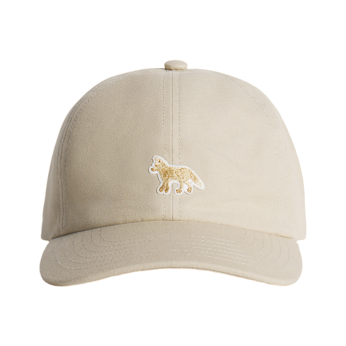 OW06108WB0026-0303 Maison Kitsune Baby Fox Cap Feather Beige