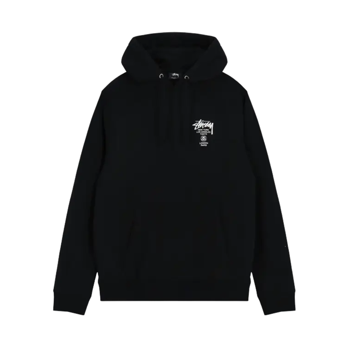 3923095 Stussy World Tour Hoodie Black