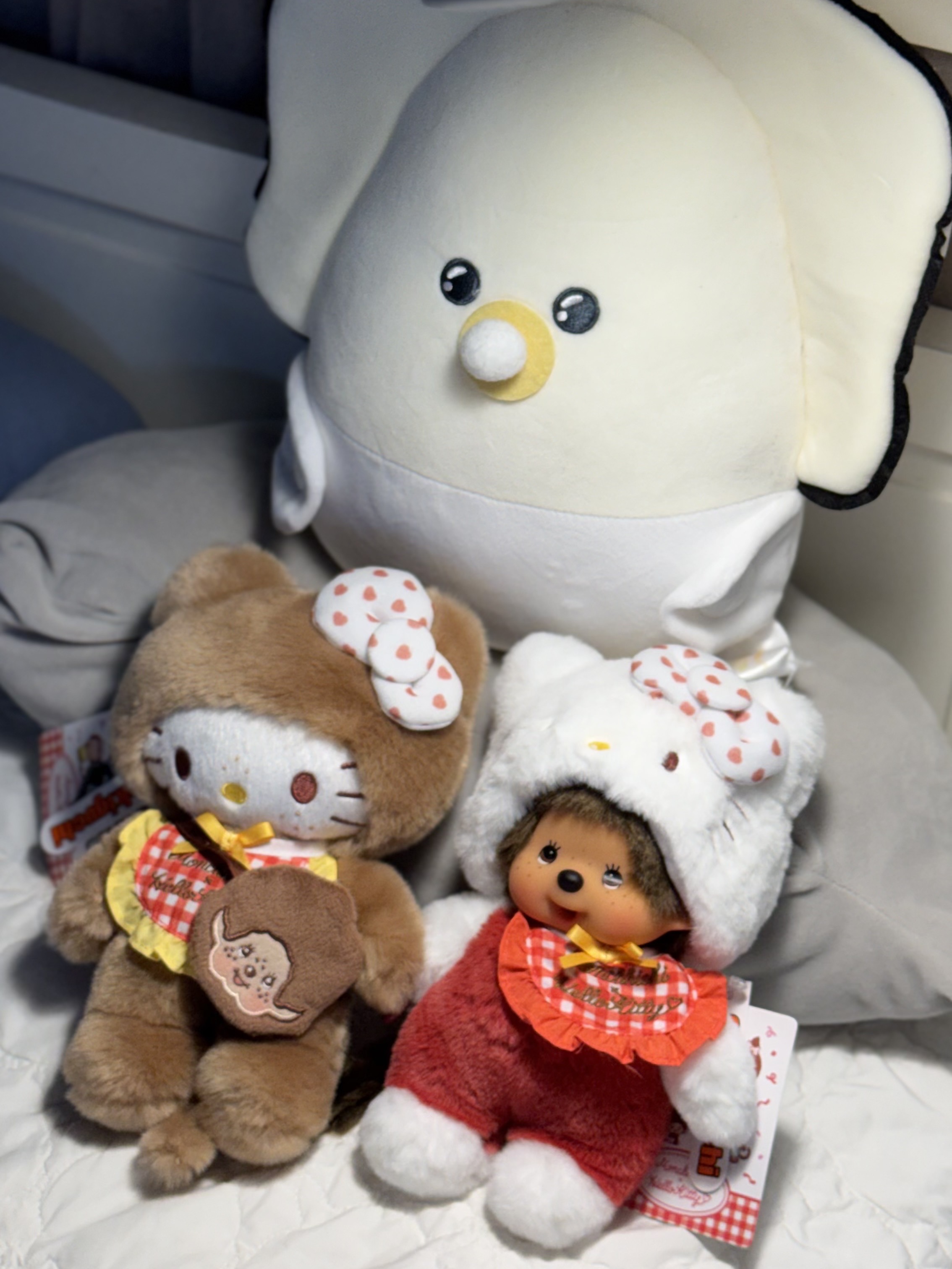 Monchhichi x Hello Kitty Gingham Check S Doll, Monchhichi x Hello Kitty Gingham Check S Doll Brown 착용 스타일 - 4