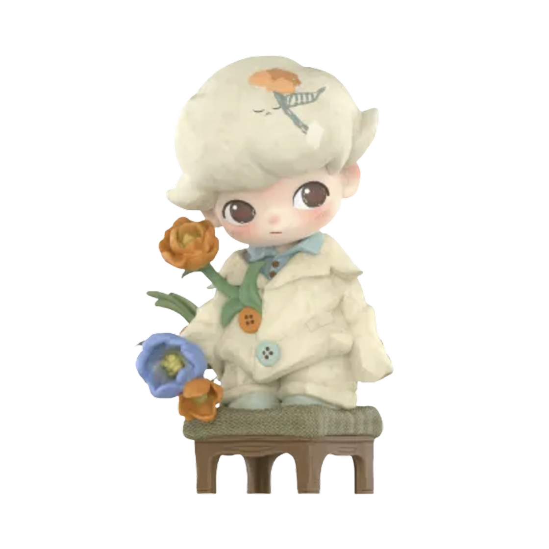 - Pop Mart Dimoo The Missing Day Series Figures Blooming Button (Opened Case)