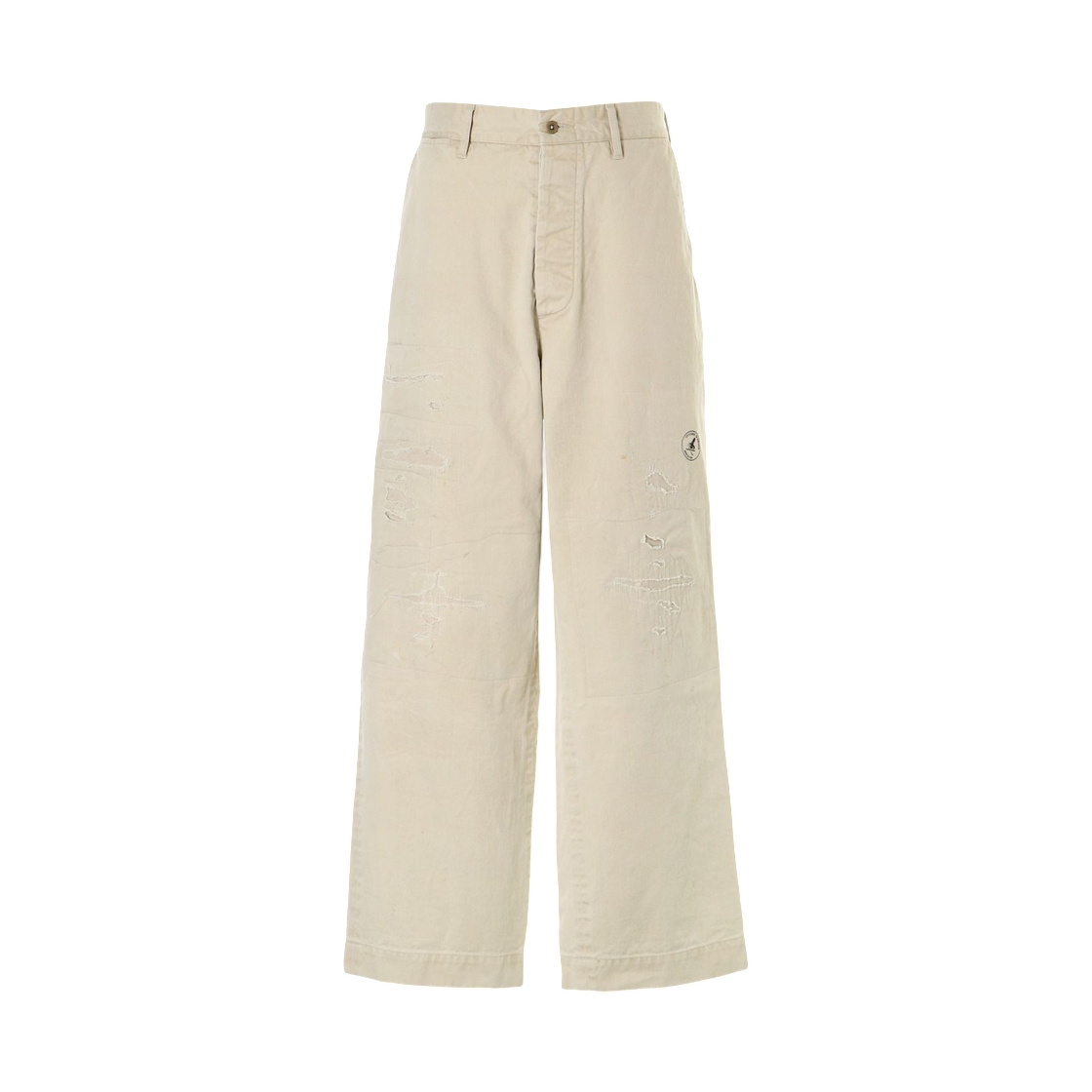 02253AP05 Hysteric Glamour Woman On Skull Stamp Chino Pants Beige