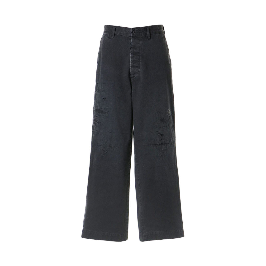 02253AP05 Hysteric Glamour Woman On Skull Stamp Chino Pants Black