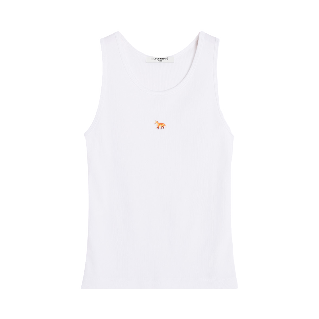 PW00623KA0033-P100 (W) Maison Kitsune Baby Fox Tank Top White