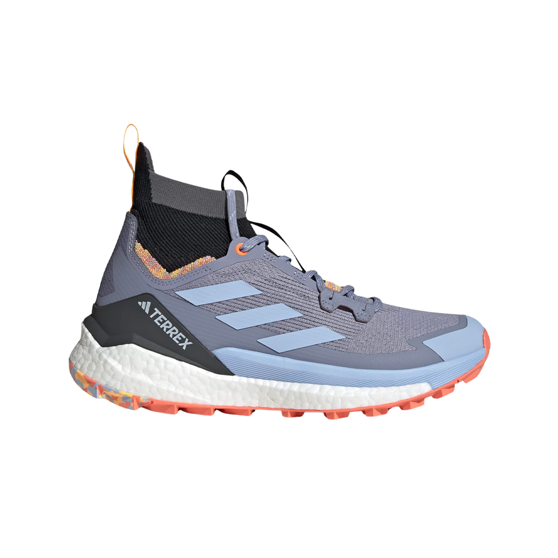 아디다스 테렉스 프리 하이커 2.0 하이킹 실버 바이올렛 블루 던(Adidas Terrex Free Hiker 2.0 Hiking Silver Violet Blue Dawn)