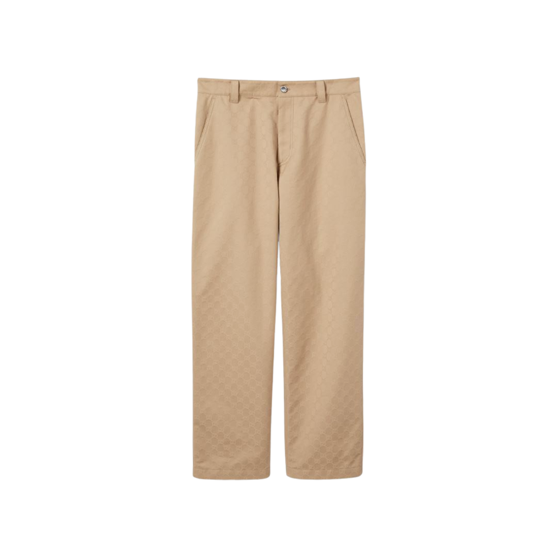 824264-ZARW1-2159 Gucci GG Cotton Gabardine Pants Light Beige