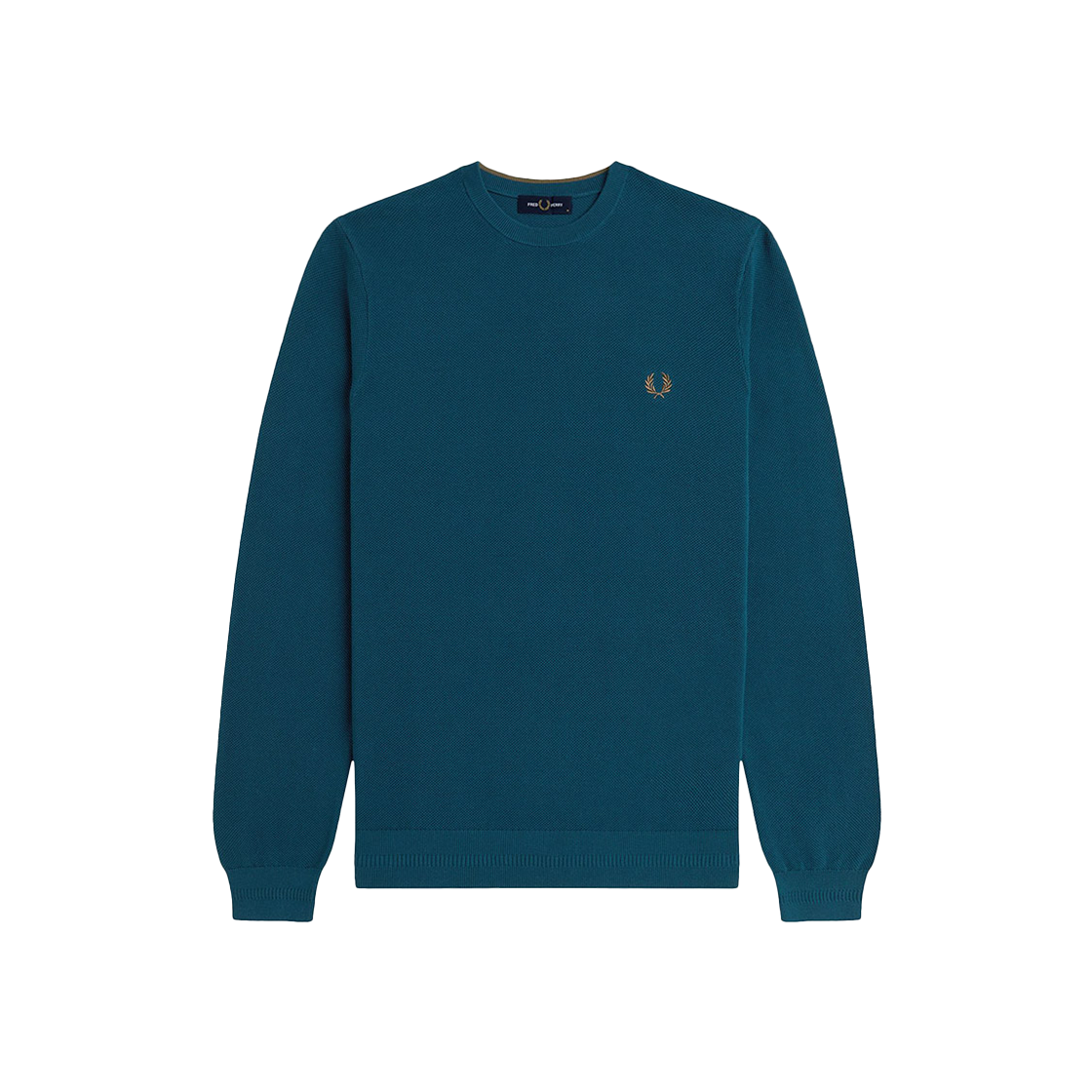 AFPM2531309-Z23 Fred Perry Pique Stitch Knit Dark Petrol