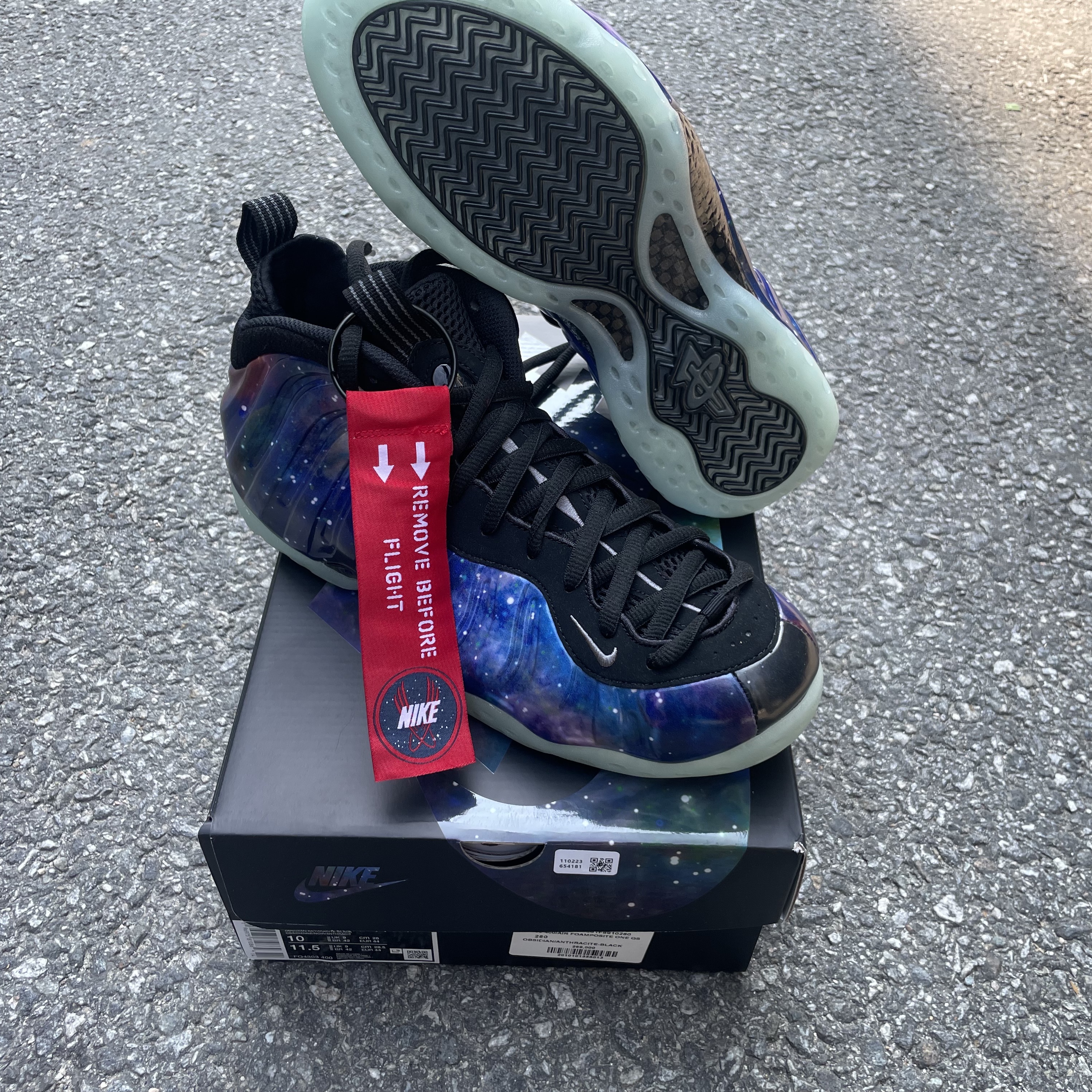 Nike Air Foamposite One Galaxy 착용 스타일 - 2