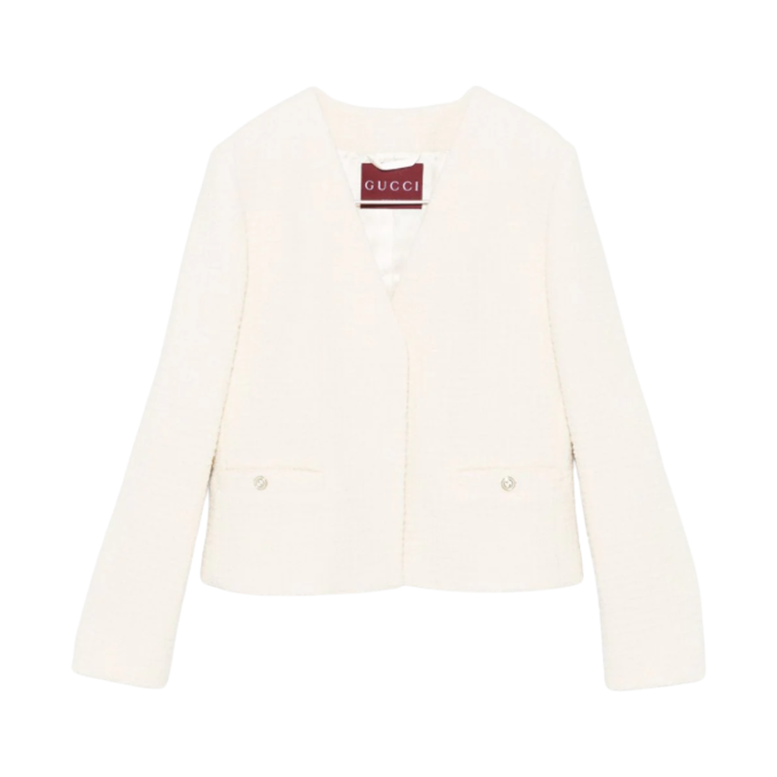 (W) 구찌 부클레 울 자켓 아이보리((W) Gucci Boucle Wool Jacket Ivory) - 1