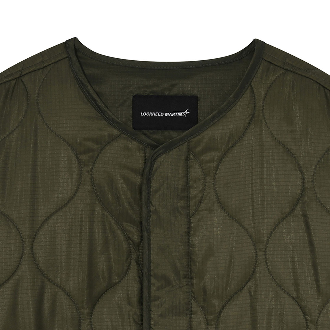 록히드마틴 패딩 퀼팅 라이너 롱 점퍼 카키(LOCKHEED MARTIN Padding Quilted Linner Long Jumper Khaki) - 3