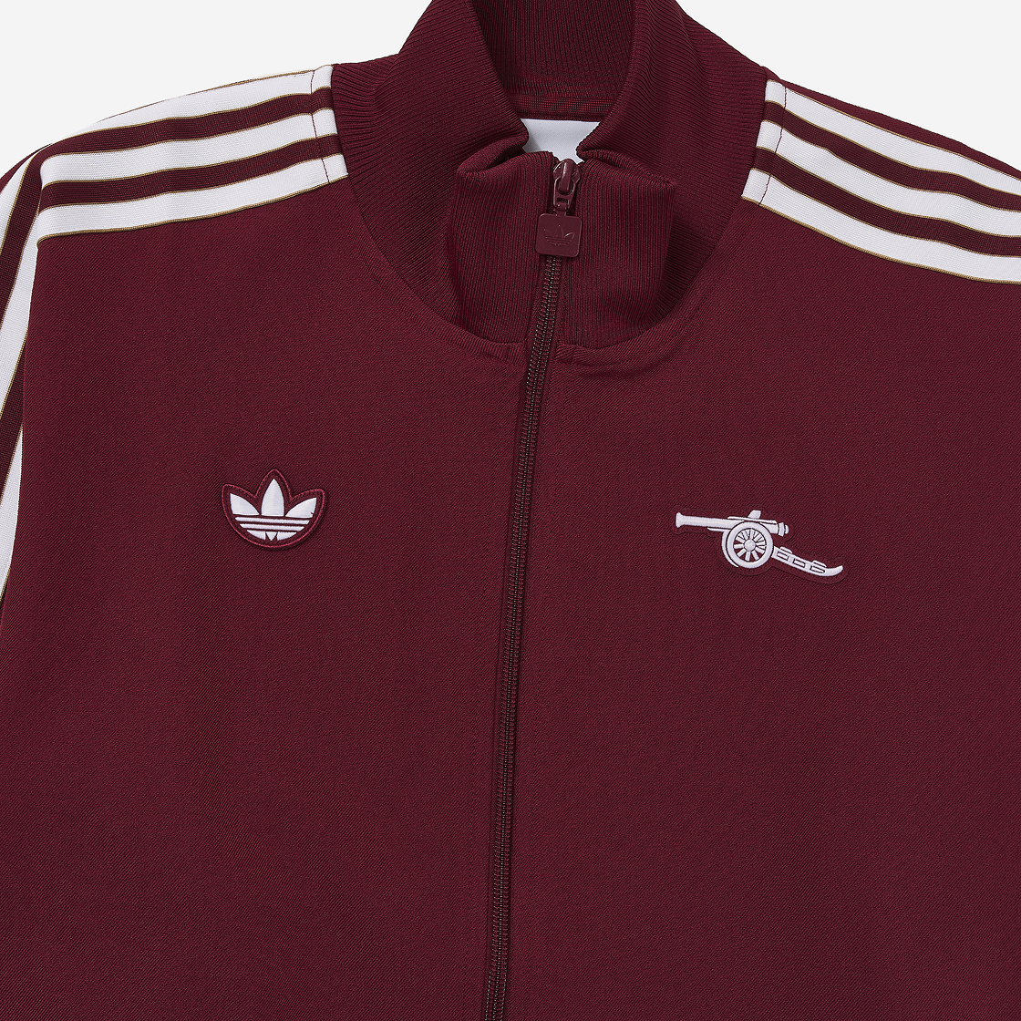 아디다스 아스널 테라스 아이콘 트랙탑 팀 콜 버건디 2 - US 사이즈(Adidas Arsenal Terrace Icon Track Top Team Coll Burgundy 2 - US Sizing) - 3