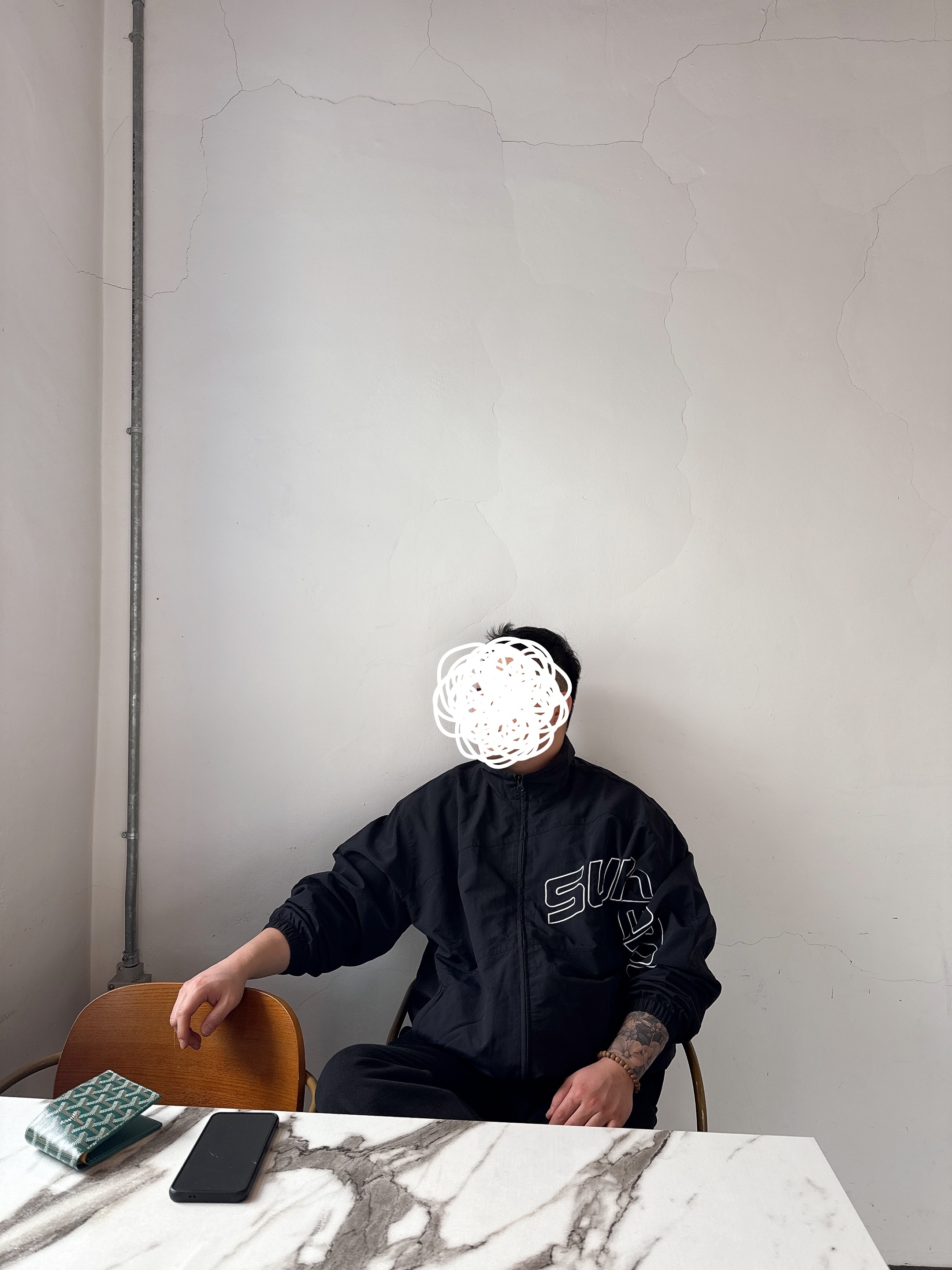 Supreme Curve Track Jacket Black - 24SS 착용 스타일