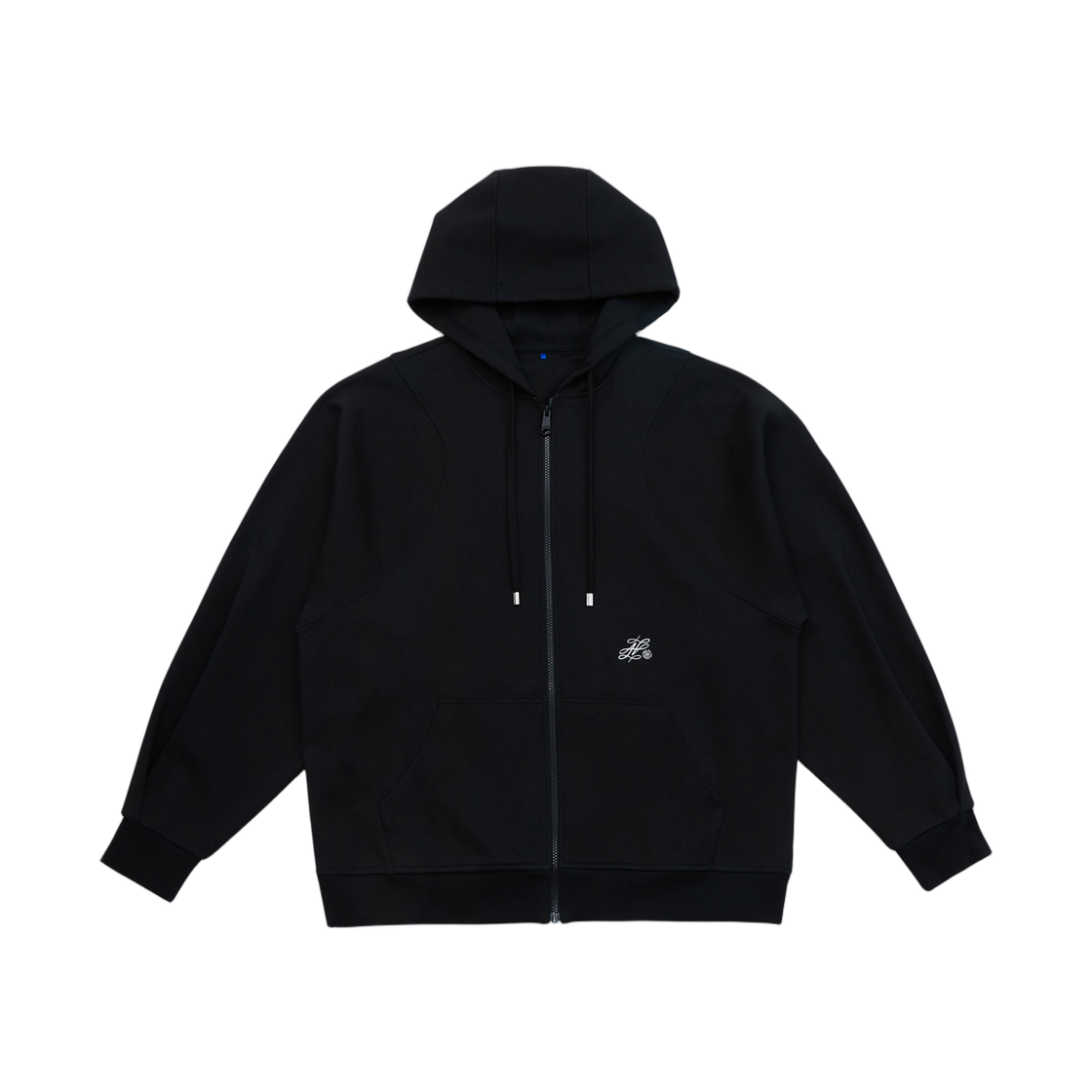 (W) 아더에러 댄시 로고 후드 집업 느와르((W) Ader Error Dancy Logo Hoodie Zip-Up Noir) - 1