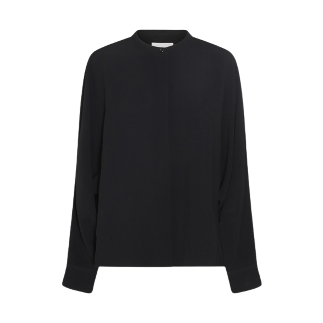 (W) 질 샌더 비스코스 블렌드 셔츠 블랙((W) Jil Sander Viscose Blend Shirt Black)