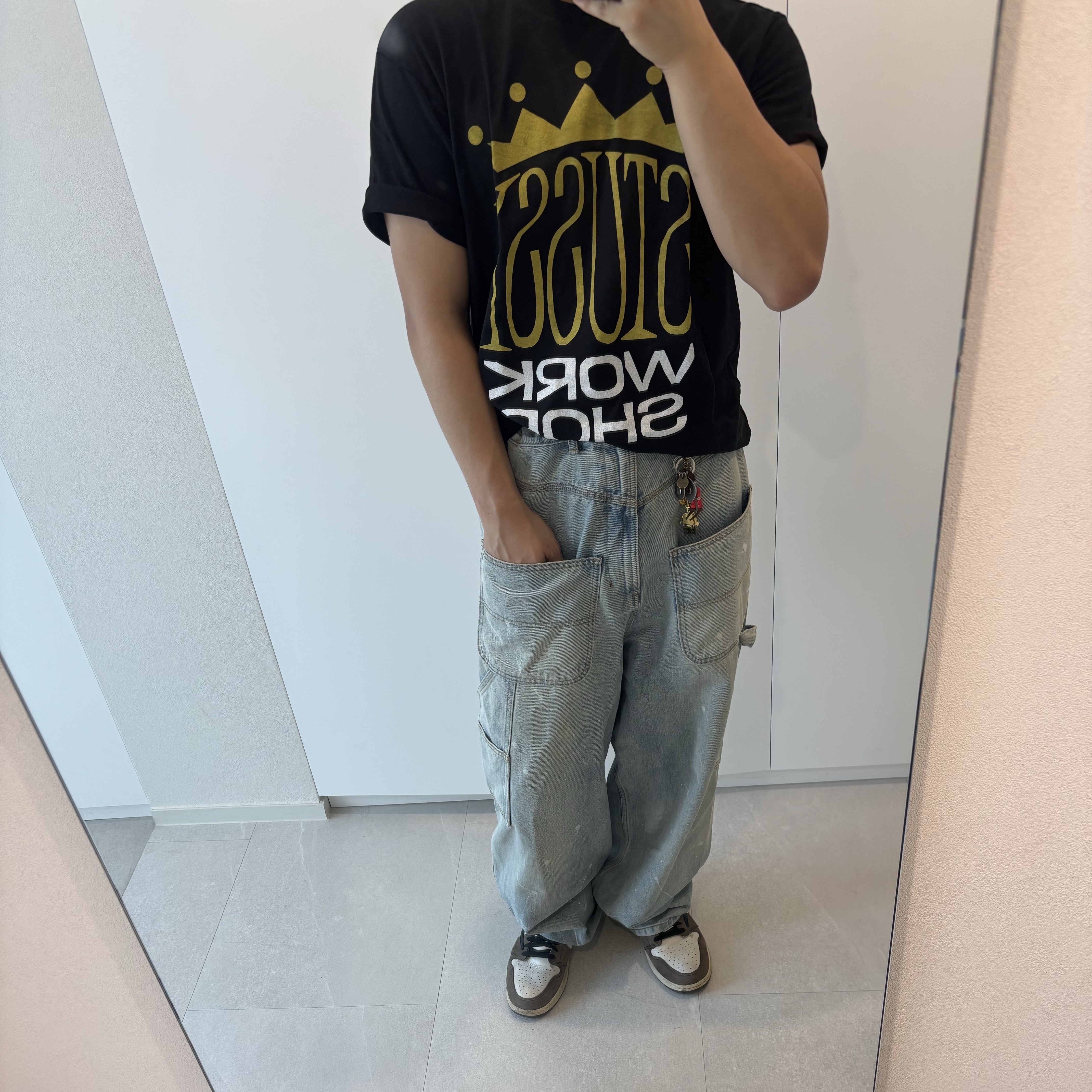 Balenciaga 3XL Extreme Lace Sneakers Egg Shell, Chrome Hearts Horseshoe Logo Sweatshirt Black 착용 스타일 - 8