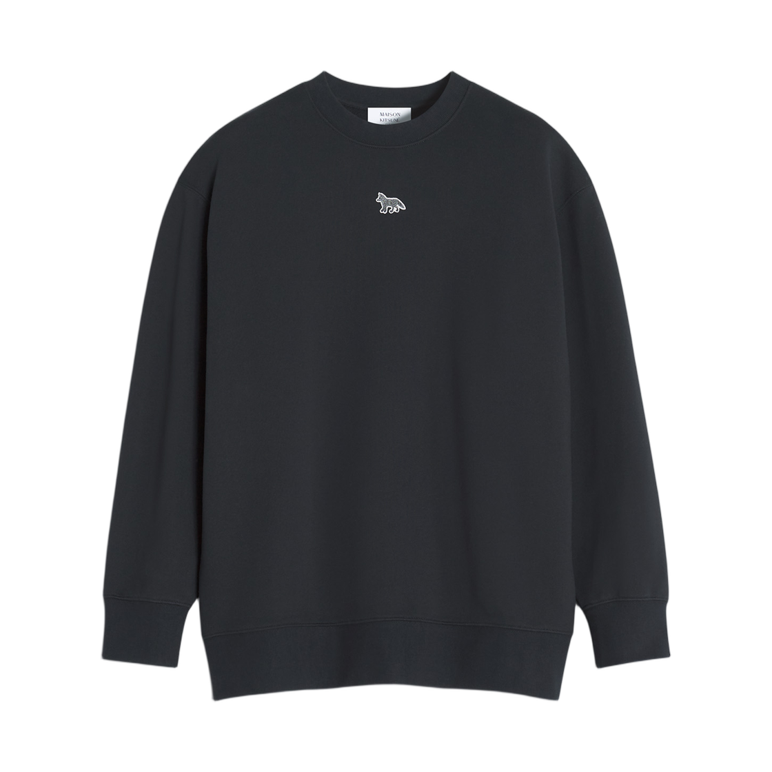 OW00301KM0341-P199 (W) Maison Kitsune Baby Fox Oversize Sweatshirt Black