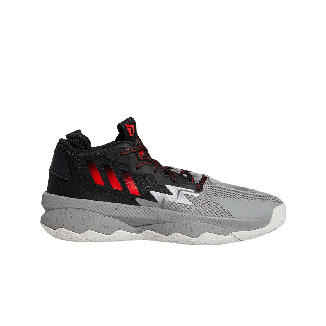 아디다스 데님 8 그레이 쓰리 레드(Adidas Dame 8 Grey Three Red)