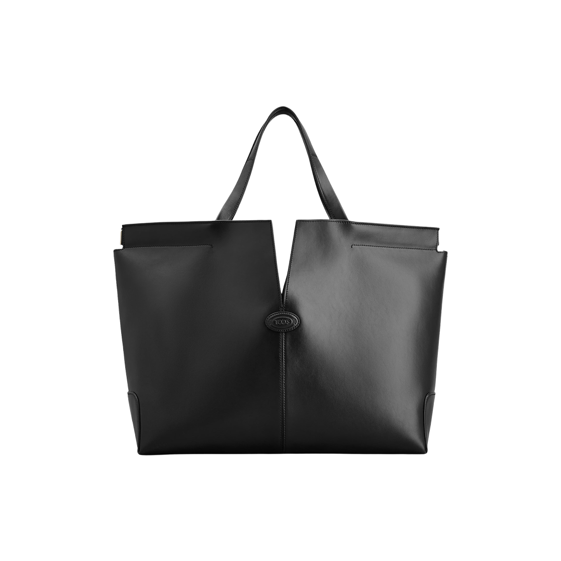 토즈 레더 미디움 디아이 백 폴리오 블랙(Tod's Leather Medium Di Bag Folio Black)