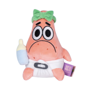 Pop Mart Spongebob Let's Have Fun Together Baby Doll Keyring Patrick Star with Baby Bottle