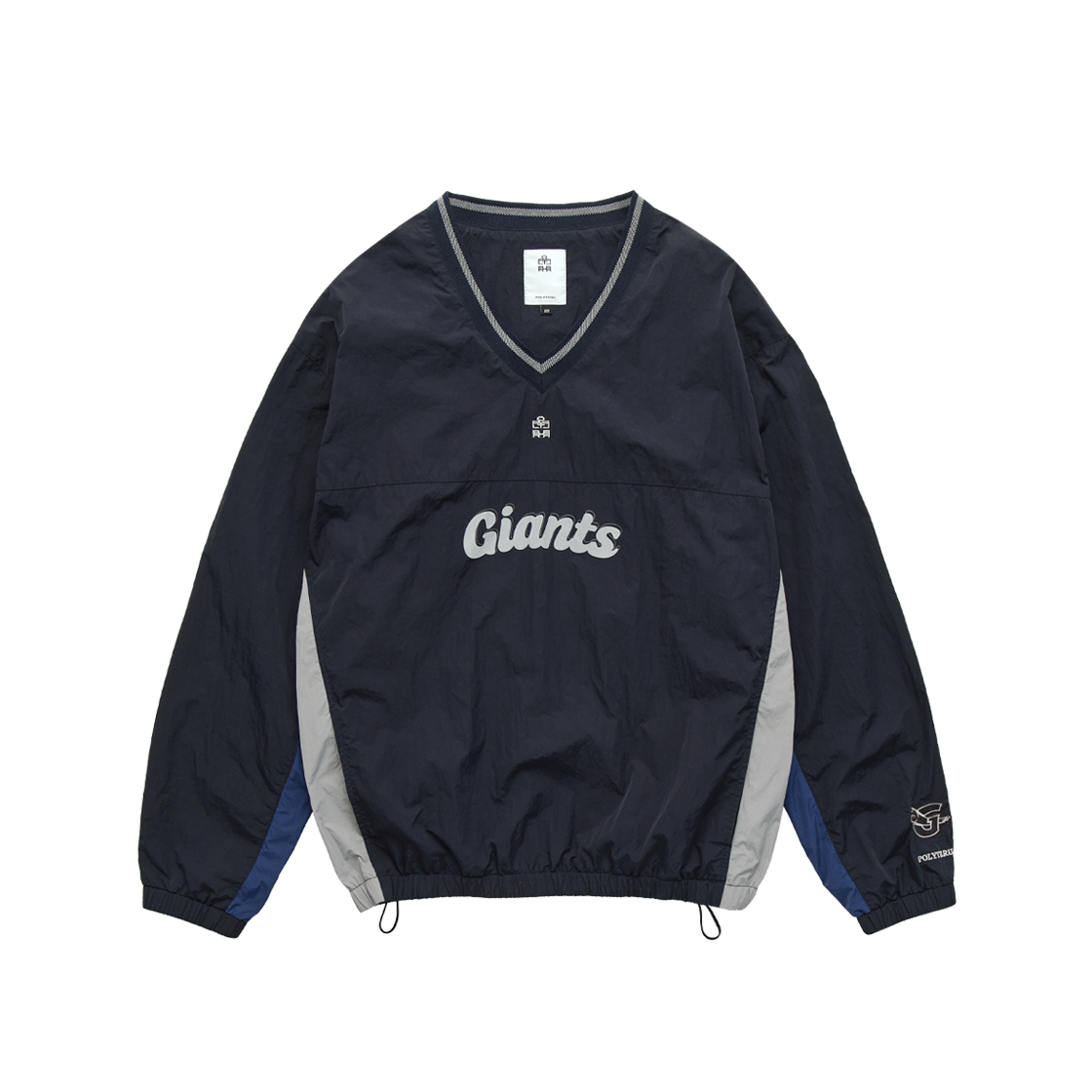 폴리테루 X 롯데자이언츠 우븐 풀오버 네이비(Polyteru X LOTTE GIANTS Woven Pullover Navy)