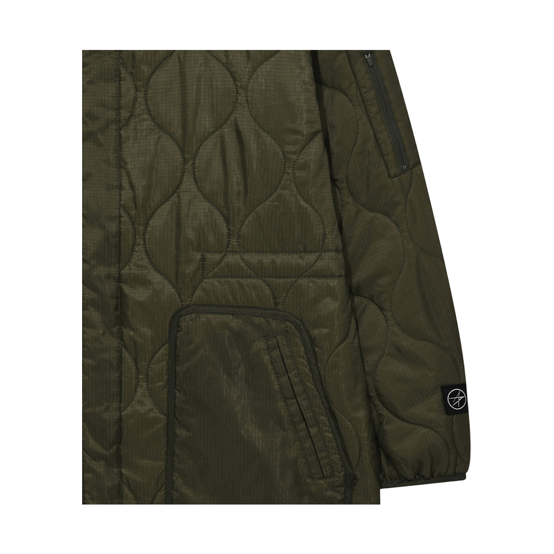 록히드마틴 패딩 퀼팅 라이너 롱 점퍼 카키(LOCKHEED MARTIN Padding Quilted Linner Long Jumper Khaki) - 5