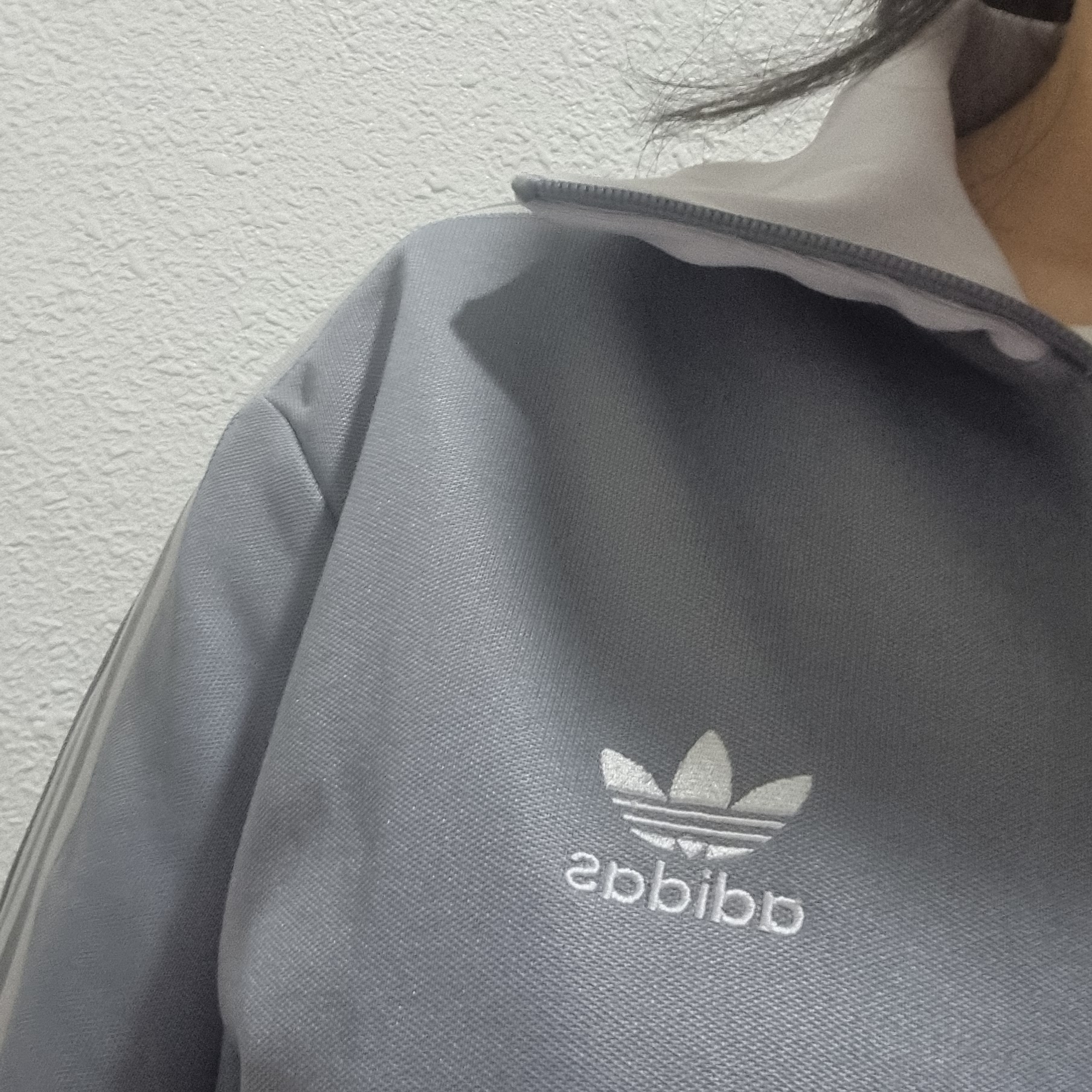 Adidas Adicolor Classic Beckenbauer Track Top Grey Three Grey Two - KR Sizing 착용 스타일