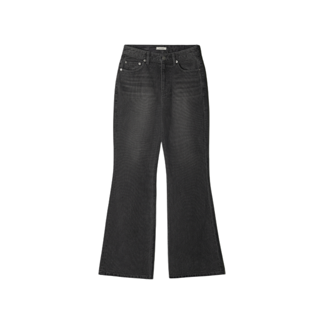 - (W) Aviemuah Washed Vintage Bootcut Jeans Black