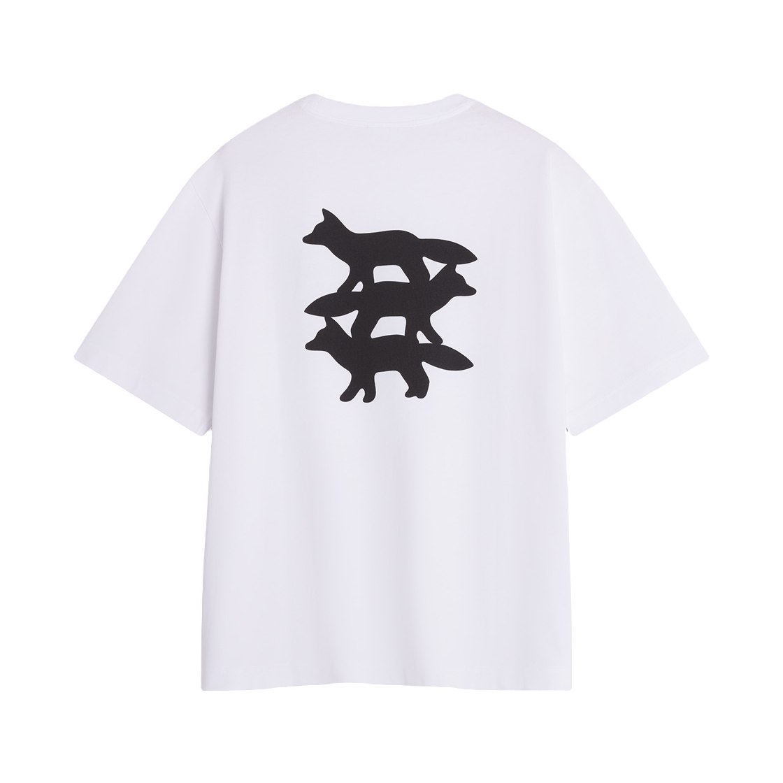 메종 키츠네 스턴트 폭스 오버사이즈 티셔츠 화이트(Maison Kitsune Stunt Fox Oversize T-Shirt White) - 2