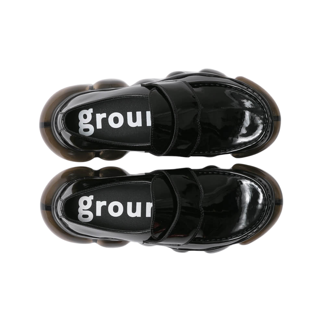 그라운즈 주얼리 로퍼 애나멜 블랙 블랙(Grounds Jewelry Loafer Enamel Black Black) - 2