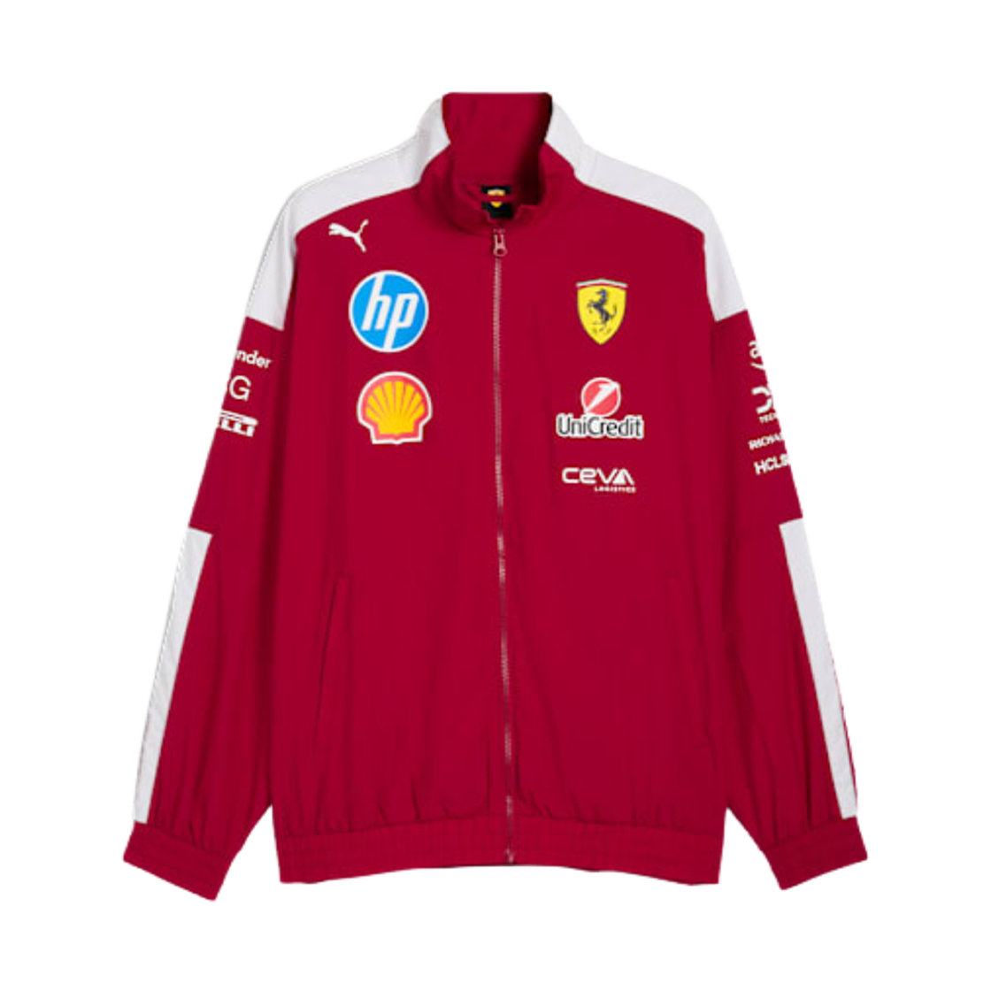 713572-01 Scuderia Ferrari x Puma 2025 Drivers T7 Oversized Jacket Dark Cherry