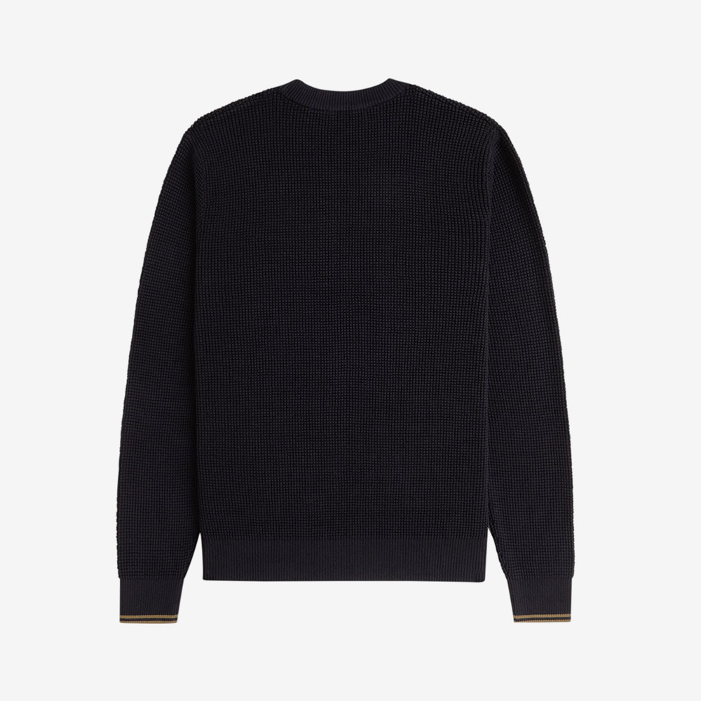 프레드페리 와플 스티치 니트 블랙(Fred Perry Waffle Stitch Knit Black) - 6