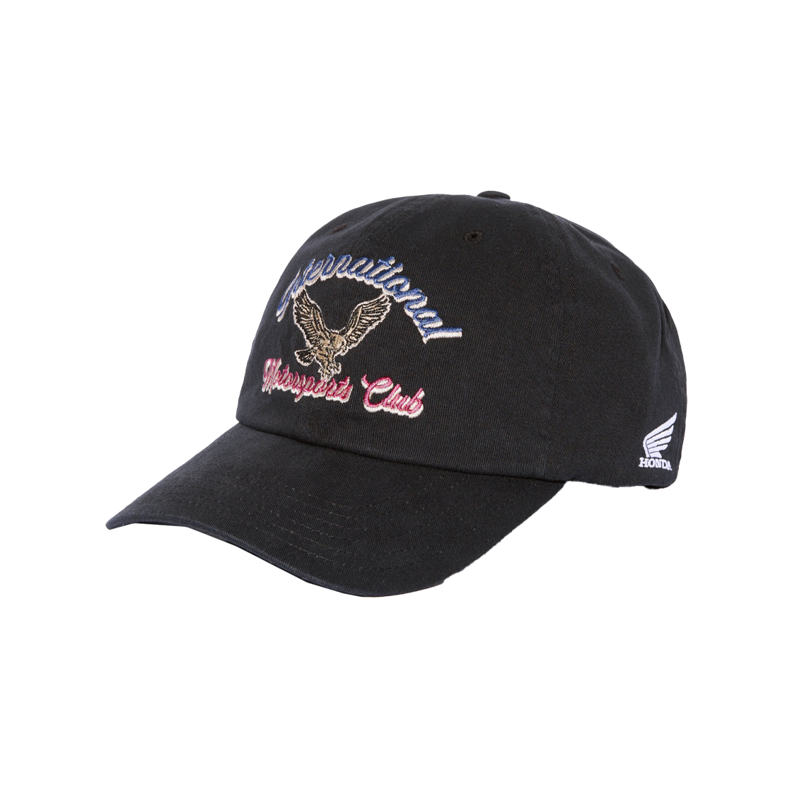 HFX2CA701ABK Honda Vintage Wing Bird Ball Cap Black