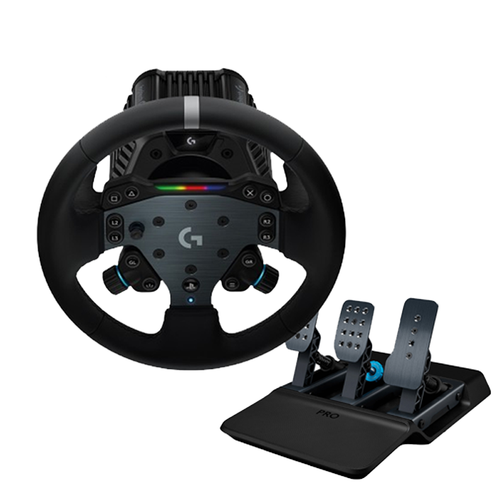 로지텍코리아 공식 RS50 레이싱 휠 + 레이싱 페달 패키지 (PC전용)(Logitech RS50 Racing Wheel & Pedals Package)