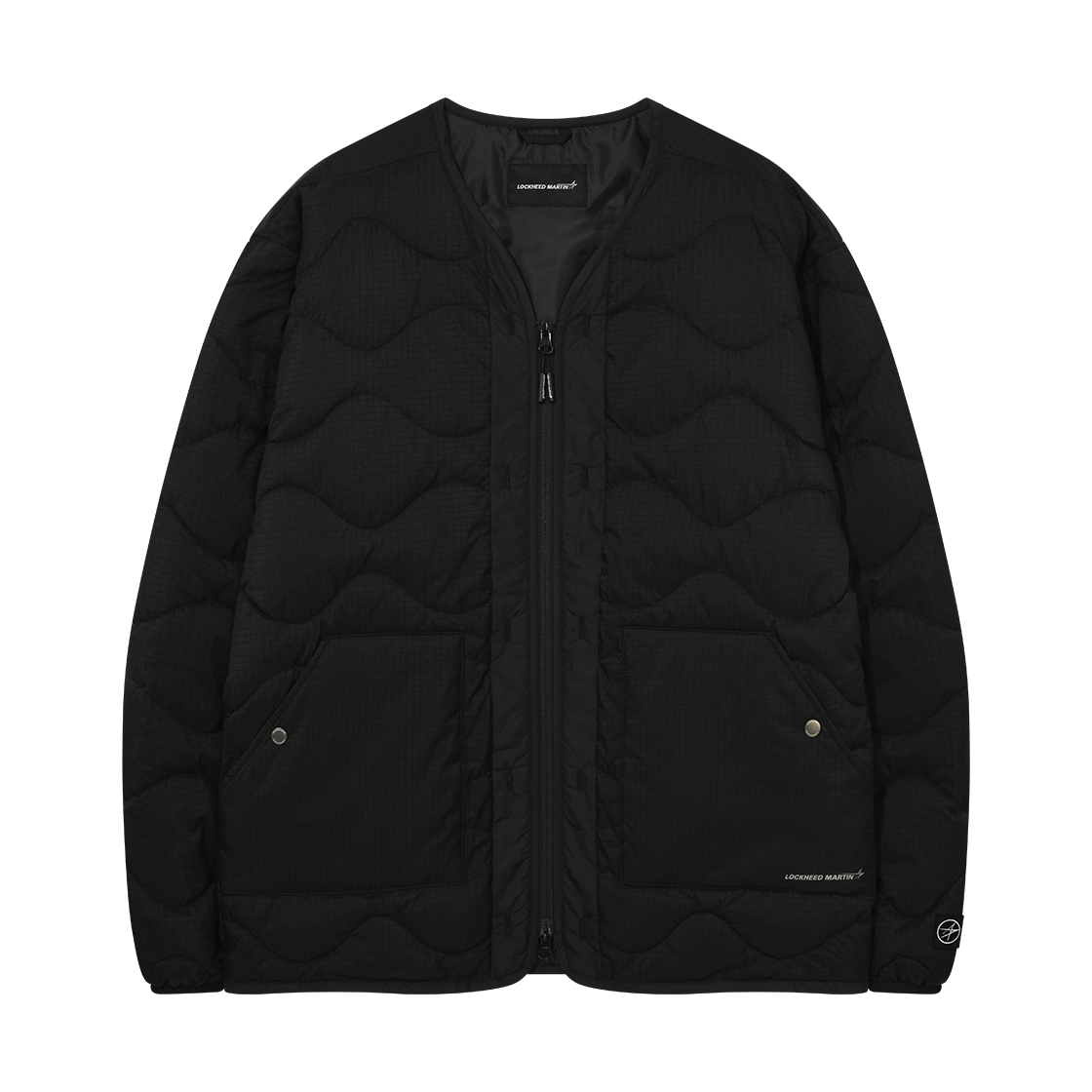 록히드마틴 웨이브 퀼팅 라이너 점퍼 블랙(LOCKHEED MARTIN Wave Quilted Linner Jumper Black)