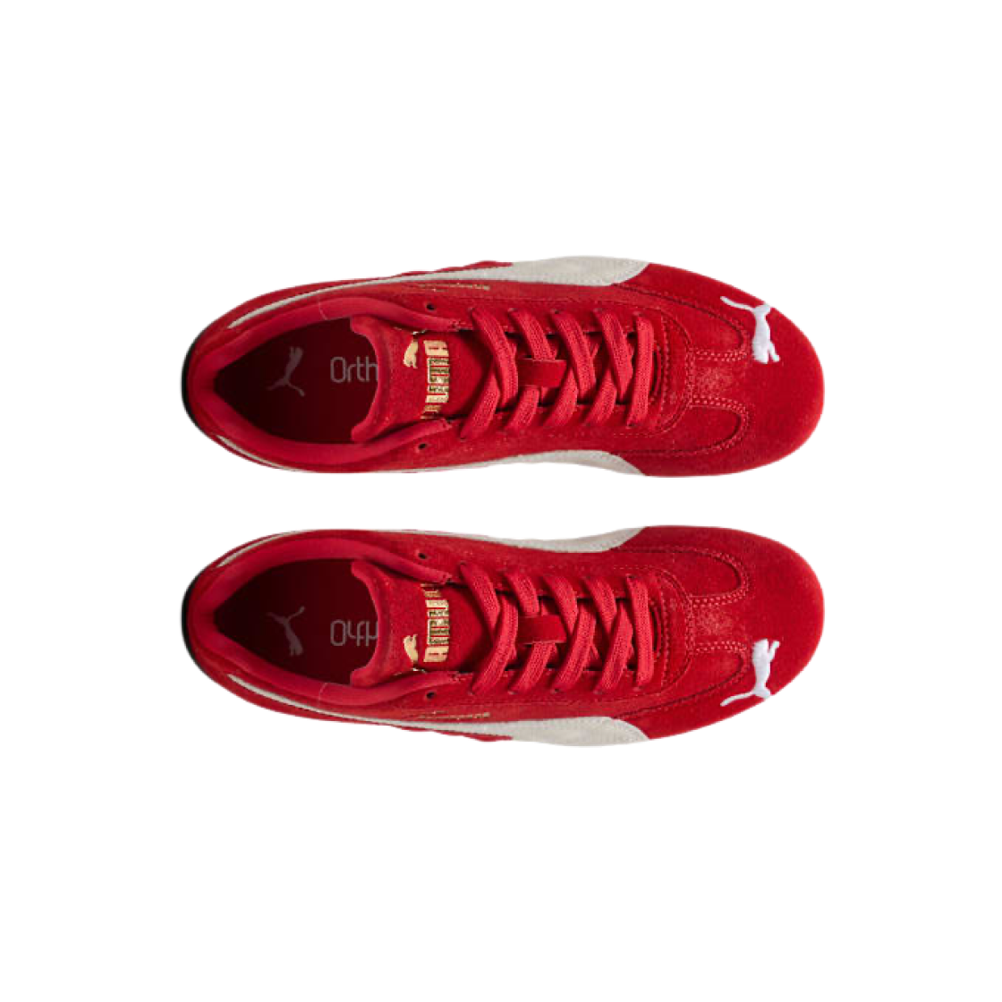 (JR) 푸마 스피드캣 포 올 타임 레드 화이트((JR) Puma Speedcat For All Time Red White) - 2
