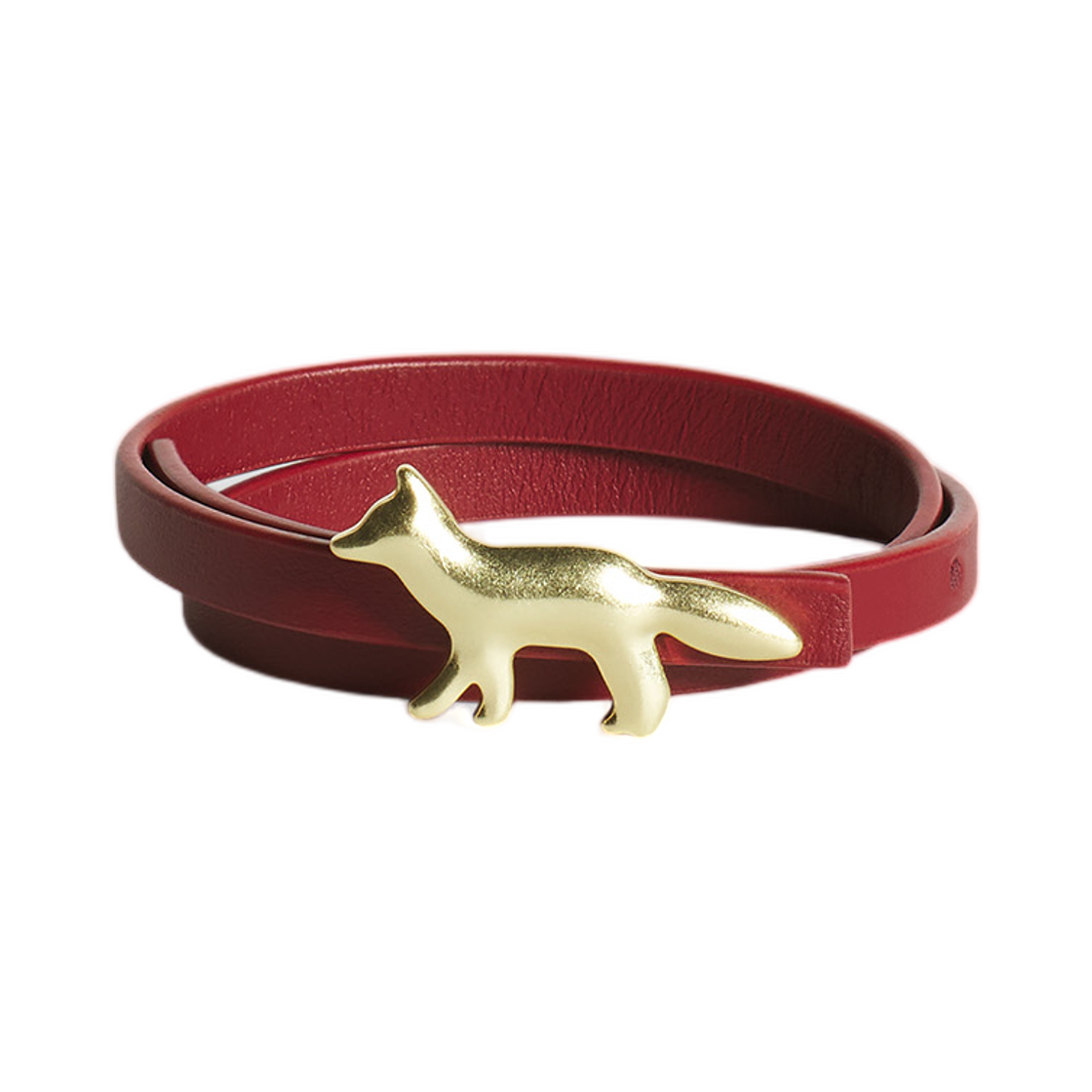 메종 키츠네 프로파일 폭스 브레이슬릿 마호가니 레드(Maison Kitsune Profile Fox Bracelet Mahogany Red) - 1