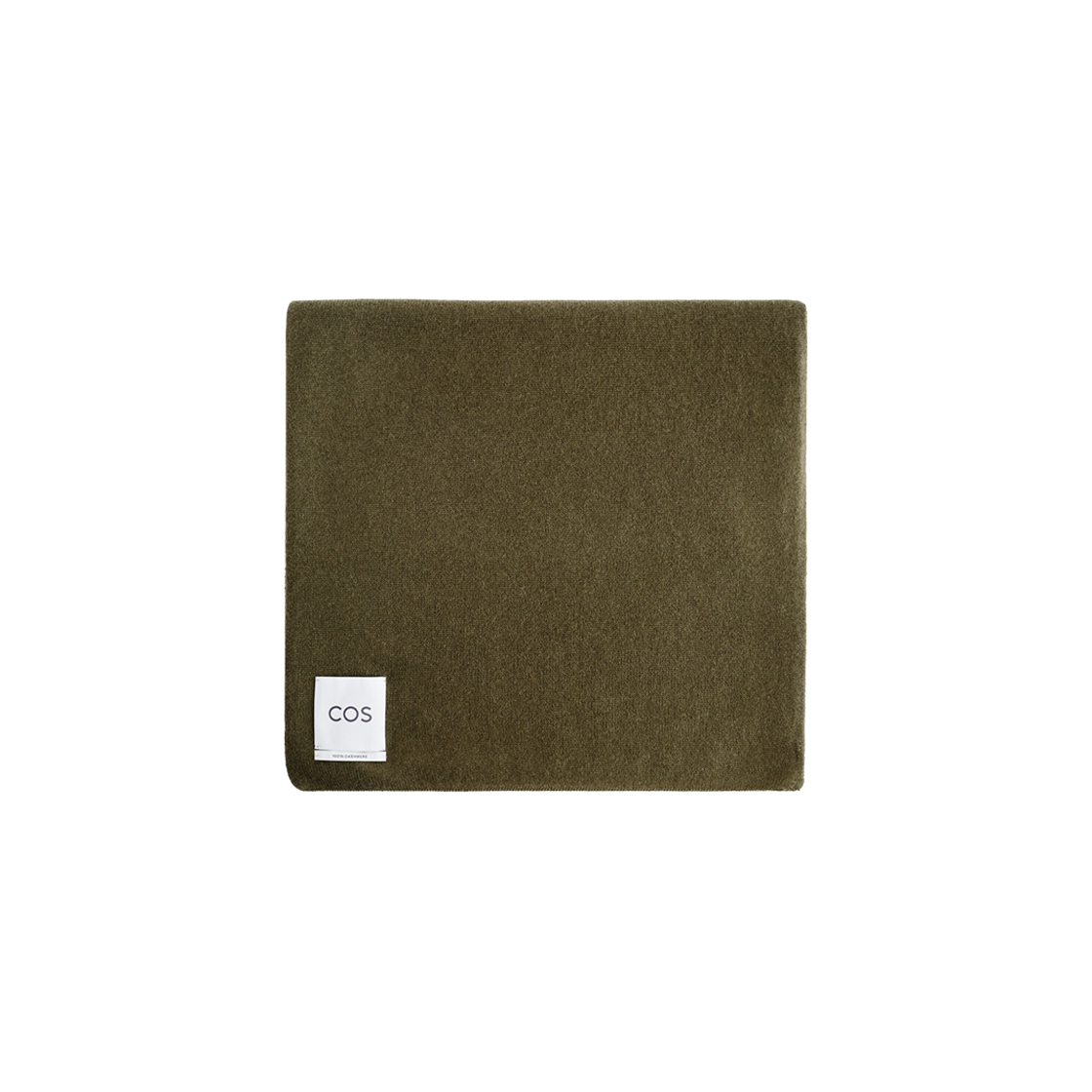 1032425034 COS Cashmere Muffler Olive Green