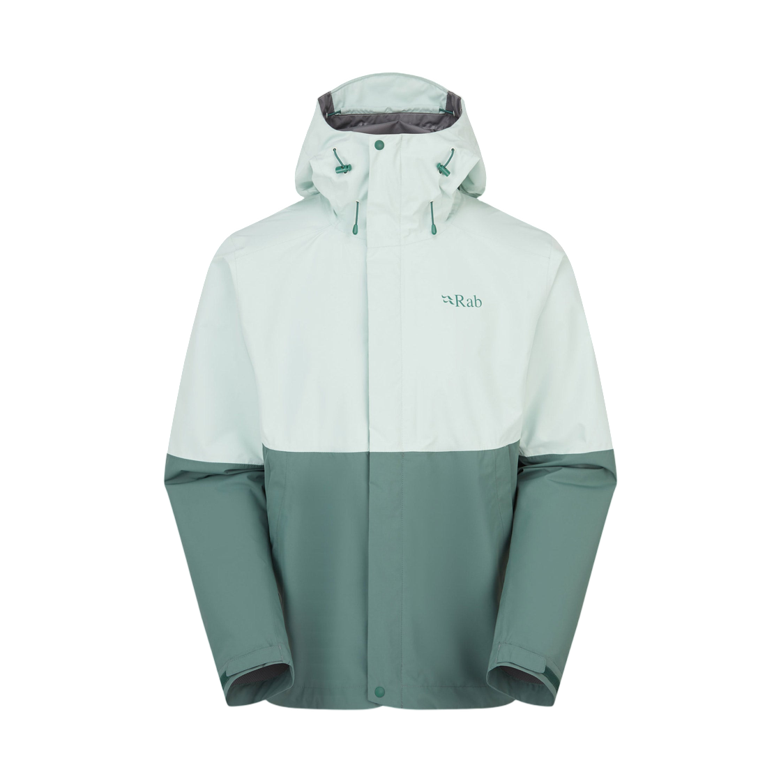 랩 다운포어 워터프루프 자켓 쿨 민트 세이지(Rab Downpour Waterproof Jacket Cool Mint Sage)